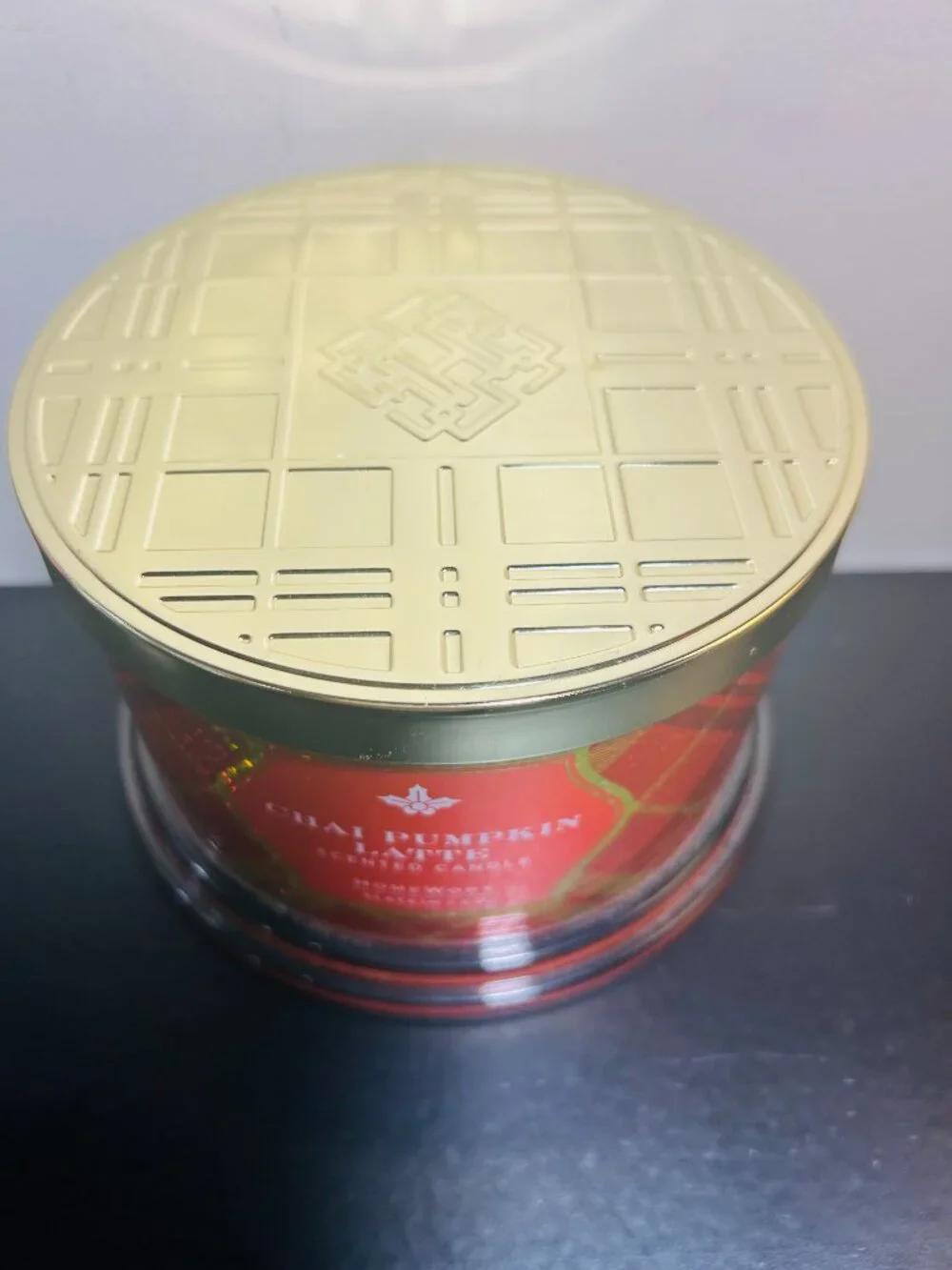 HomeWorx by Slatkin Chai Pumpkin Latte 4-Wick 18oz Candle NEW